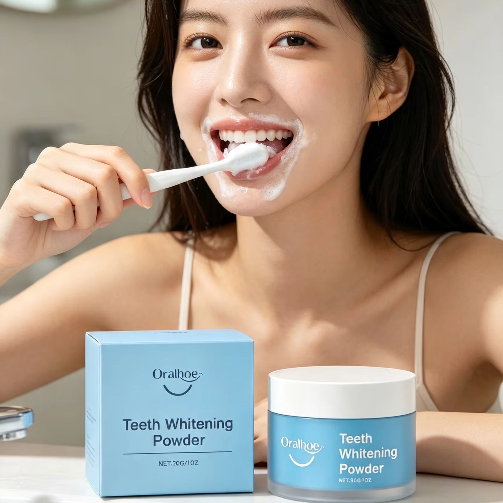 Teeth Whitening Groupon - Oralhoe Tooth Powder for Brushing Teeth