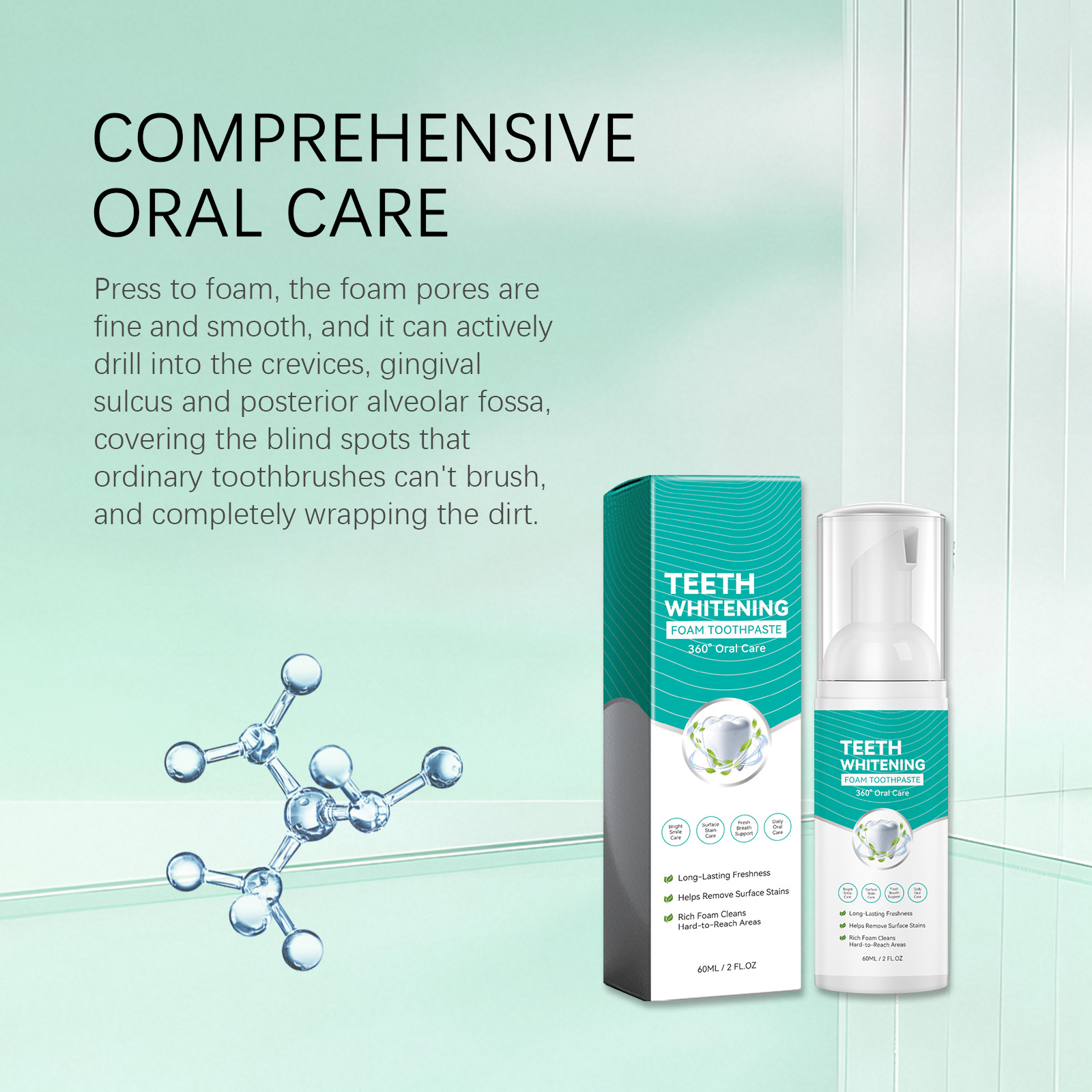 Teeth Whitening Foam Toothpast - đánh giá và giá Teeth Whitening Mousse