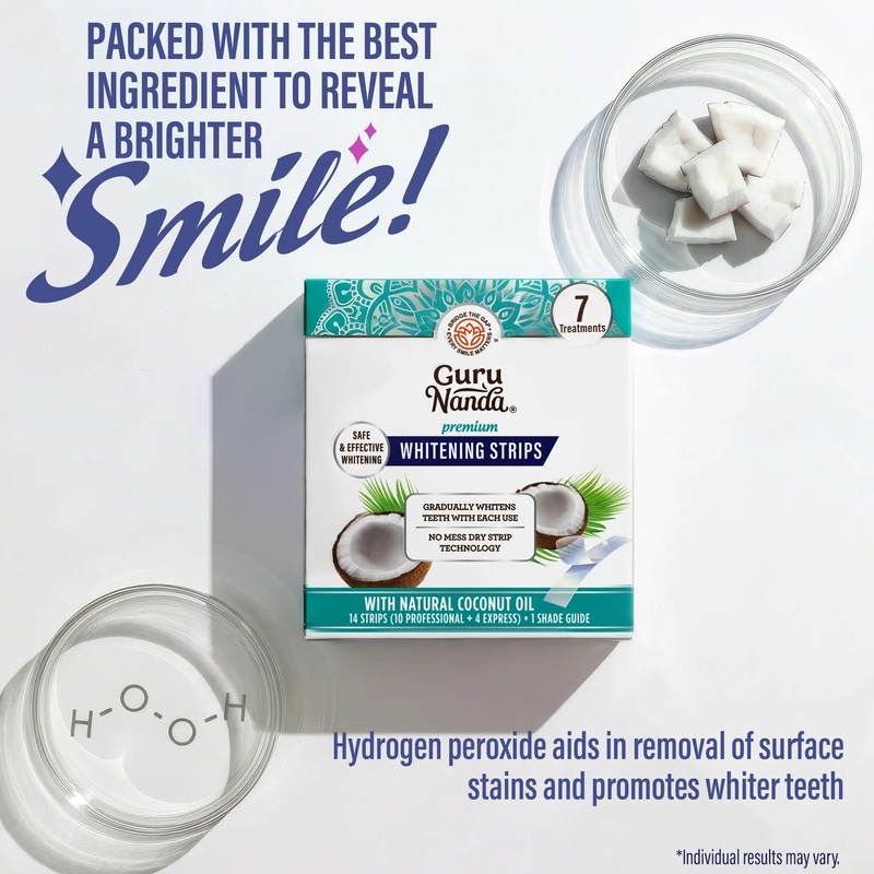 GuruNanda Teeth Whitening Stri - đánh giá và giá Teeth Whitening Xylitol