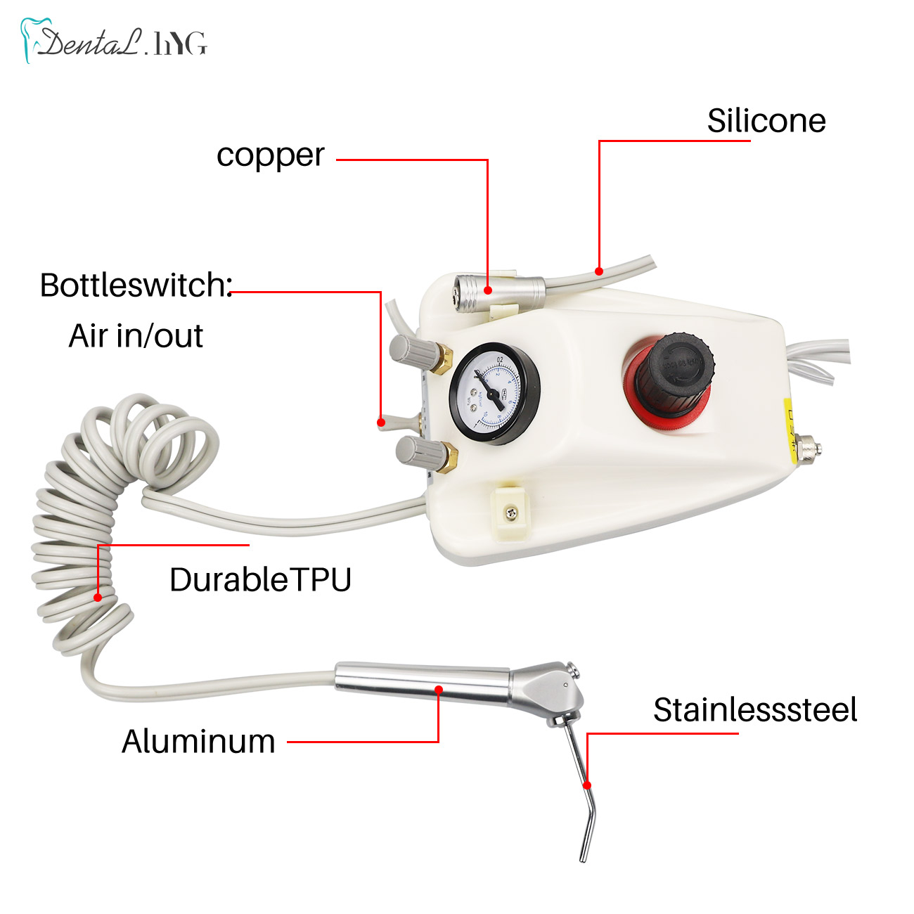 Portable Dental Air Turbine Un - đánh giá và giá Teeth Whitening That Works