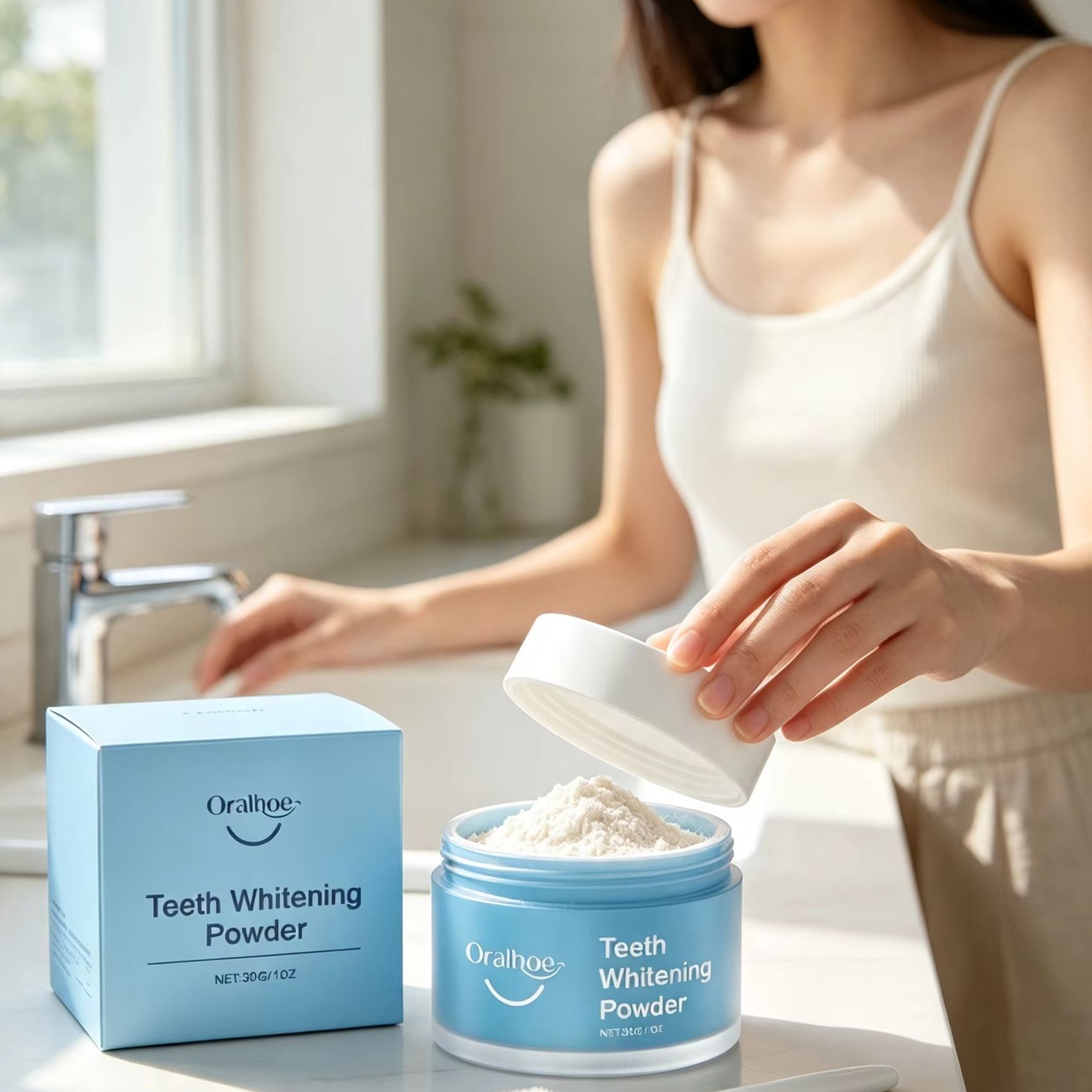 Oralhoe Tooth Powder for Brush - đánh giá và giá Teeth Whitening Groupon