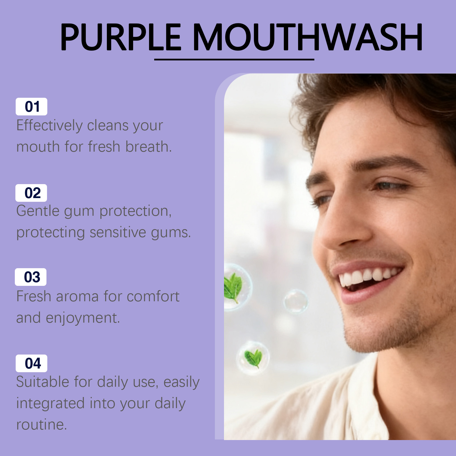 Natural Mint Flavor Purple Mou - đánh giá và giá Teeth Whitening Xylitol