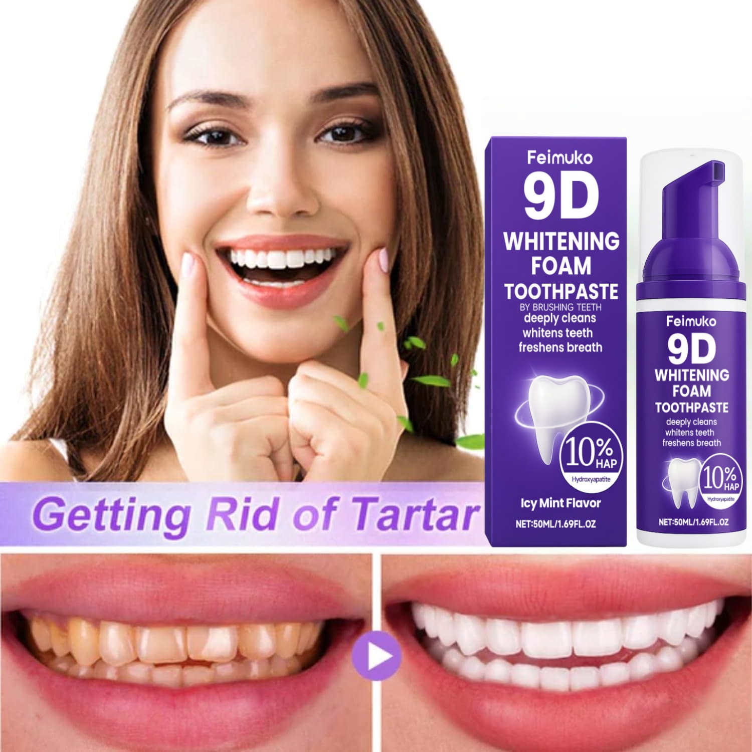 Whitening Teeth Mousse Teeth R - đánh giá và giá Teeth Whitening Mousse