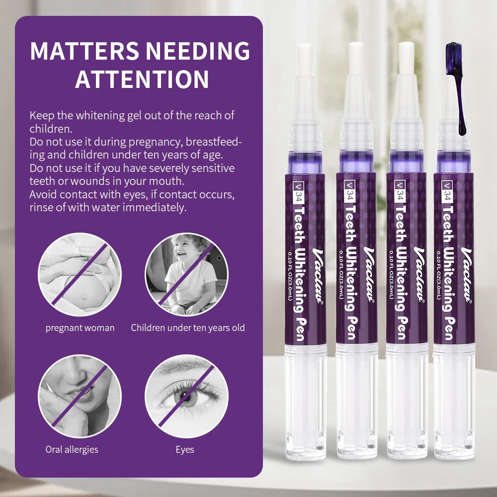 Vaclav V34 Purple Teeth Whiten - đánh giá và giá Teeth Whitening Xylitol