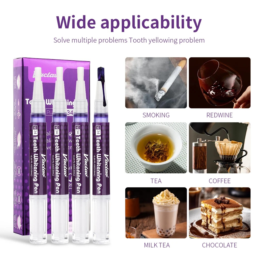 Vaclav V34 Purple Teeth Whiten - đánh giá và giá Teeth Whitening Xylitol