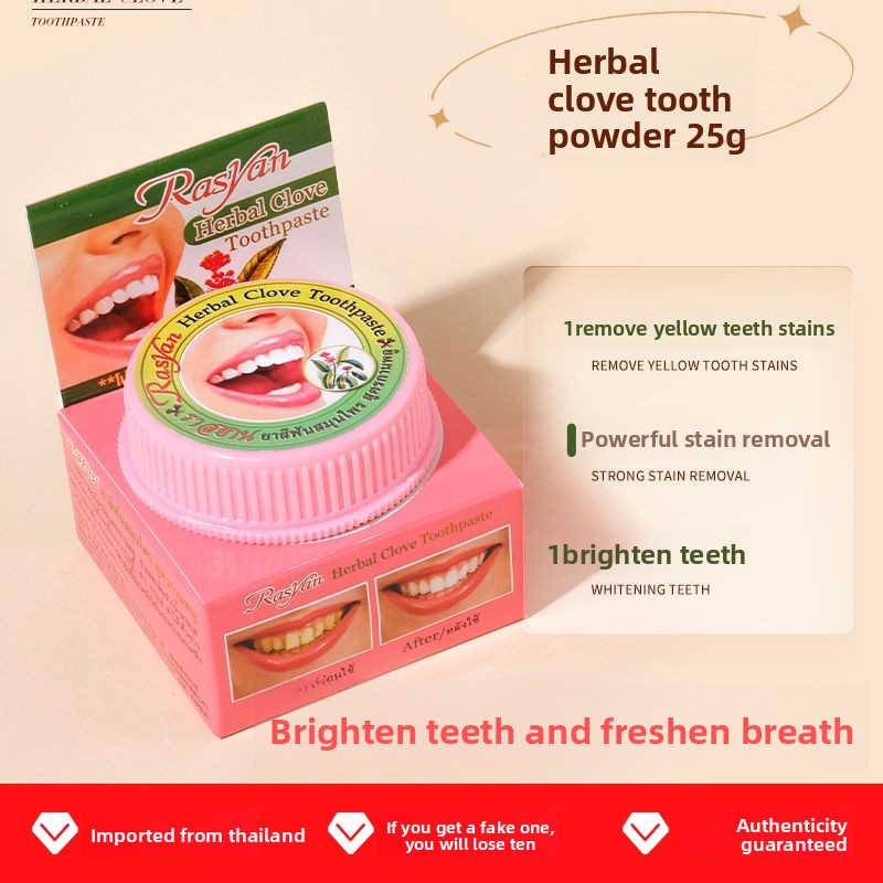 Thai Clove/coconut Tooth Powde - đánh giá và giá Teeth Whitening Groupon